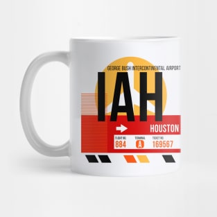 Houston (IAH) Airport // Sunset Baggage Tag Mug